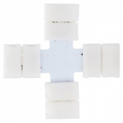 Conector empalme rápido X tira Led 10mm (SMD5050) Monocolor